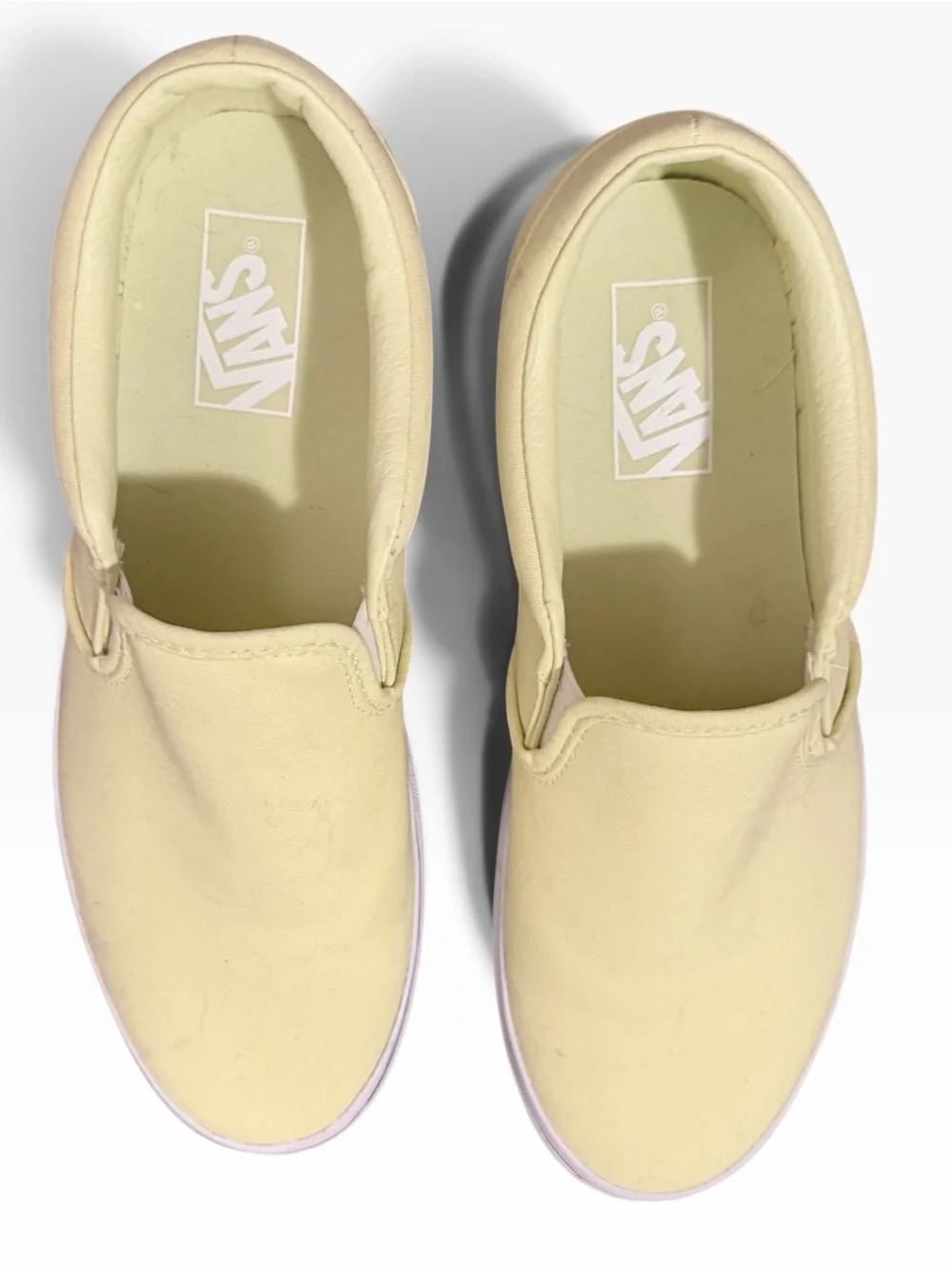 Vans Slip-On Asher Platform Sneakers - Pale Yellow